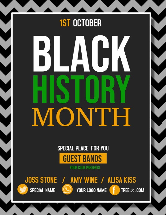 Black history month,Event flyers Template PosterMyWall