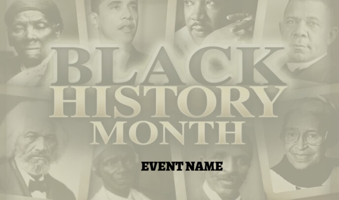 BLACK HISTORY MONTH, BLACK Etykietka doczepna template