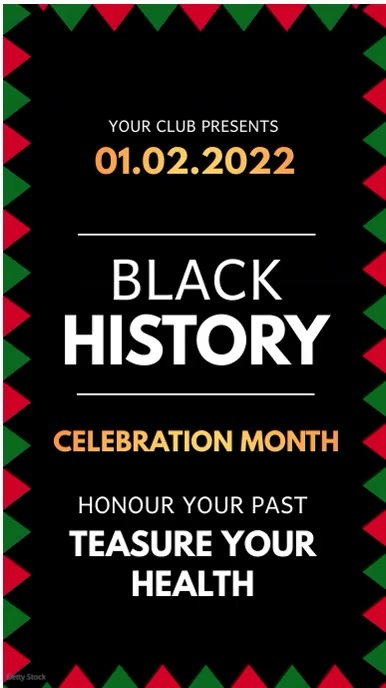 black history month, black lives matter Digital Display (9:16) template