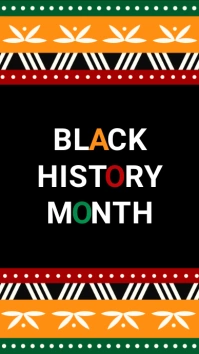 black history month, black lives matter Digital Display (9:16) template