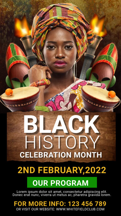 black history month, black lives matter template