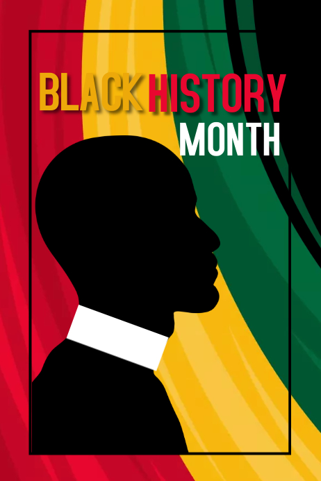 black history month, event Poster template