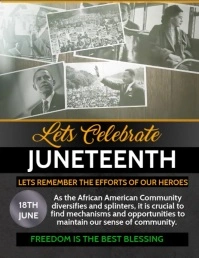Black history month,Juneteenth Flyer (US Letter) template