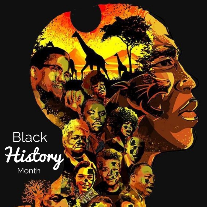 Black history month , black history month log Logo template