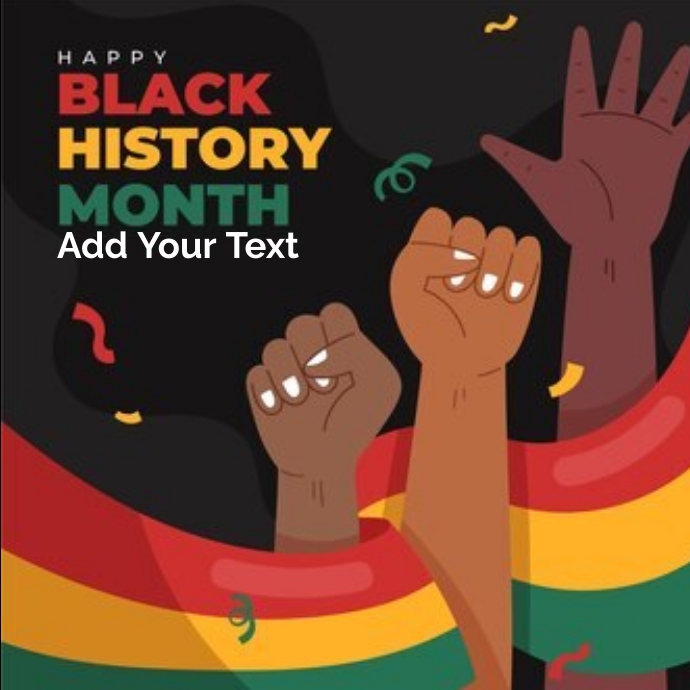 Black History Month & MLK day template design Ilogo