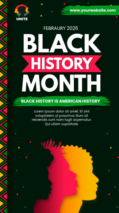 Black History Month Template | PosterMyWall