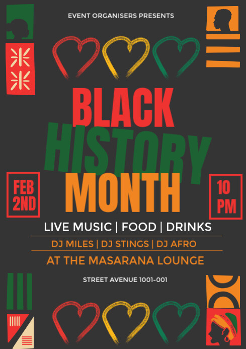 Black History Month A3 Poster Template | PosterMyWall