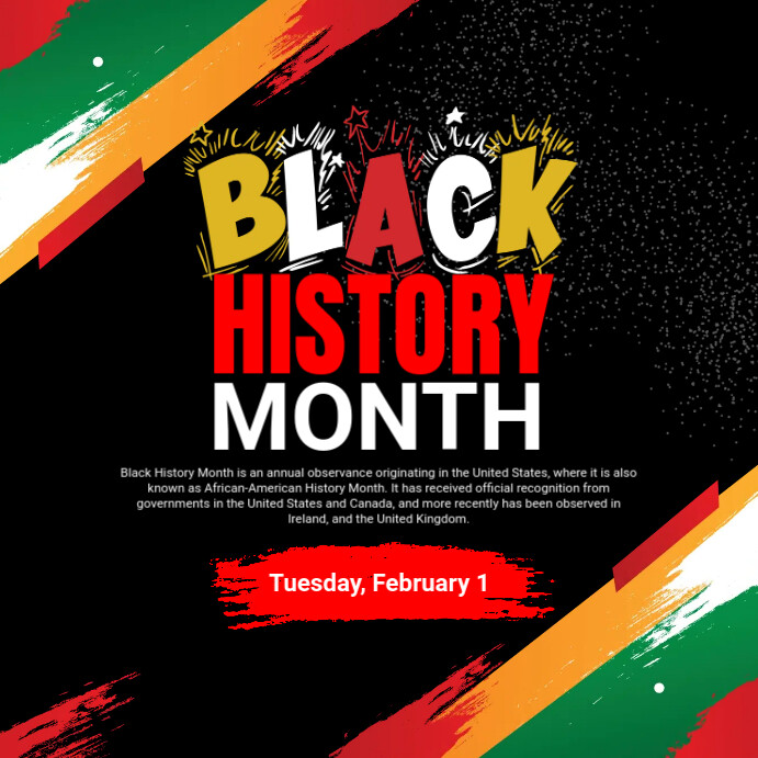 Du Modèle D'annonce Du Mois de L'histoire Des Noirs | PosterMyWall