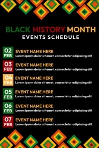 Black History Month Ads Poster template