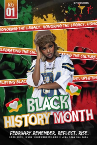 Black History Month Ads Poster template