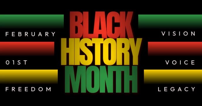 Black History Month Banner Isithombe Esabiwe ku-Facebook template