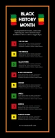 Black History Month Banner 易拉宝 2' × 5' template