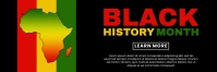 Black History Month  Banner Bannière 2' × 6' template