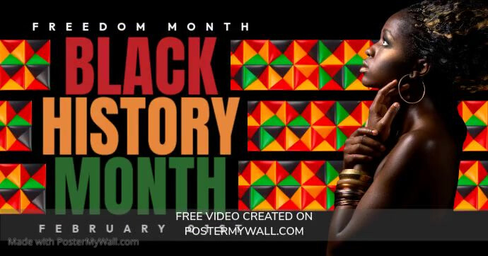 Black History Month Banner Isithombe Esabiwe ku-Facebook template