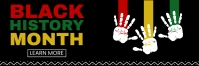 Black History Month Banner Bannière 2' × 6' template