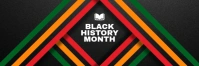 Black History Month Banner Template Spanduk 2' × 6'