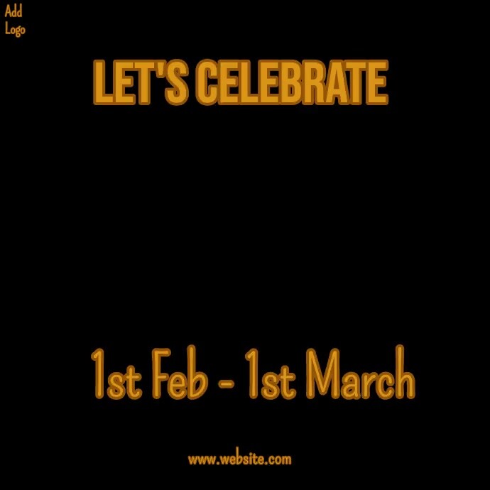 black history month celebration,bhm event Wpis na Instagrama template