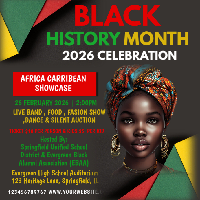 Black History Month Celebration Template | PosterMyWall