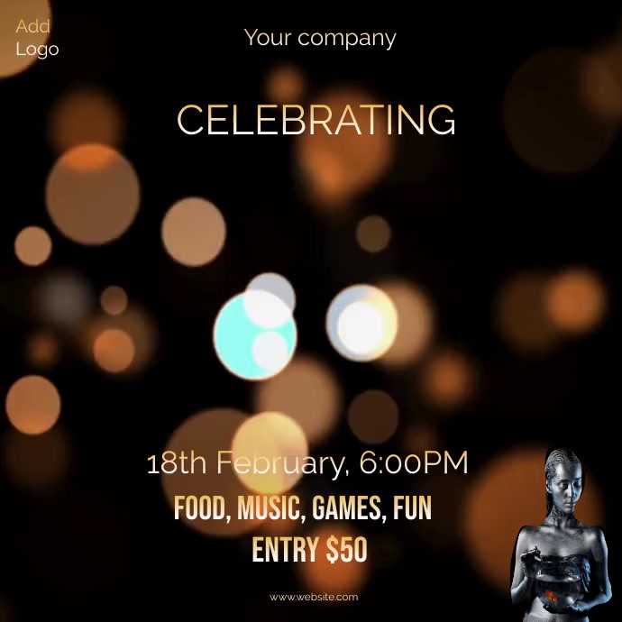 black history month celebration event post (1 Wpis na Instagrama template