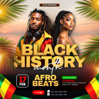 Black History Month Celebration Instagram Post template