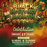 Black History Month Celebration Instagram Post template