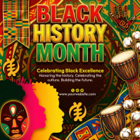Black History Month Celebration Instagram Post template