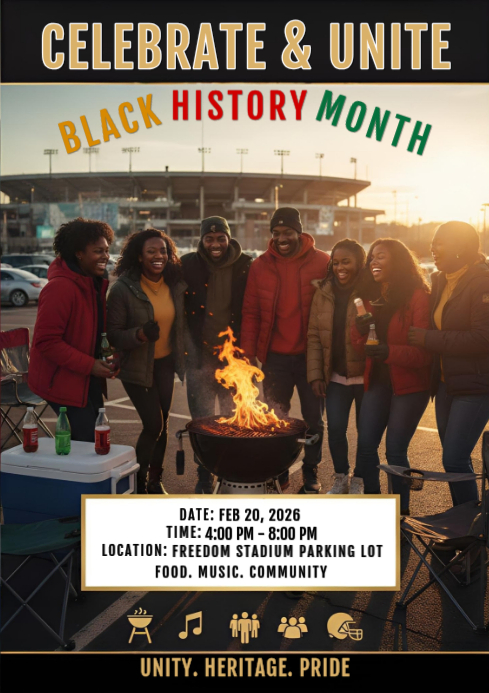 Black History Month Community Celebration Event Poster Template ...