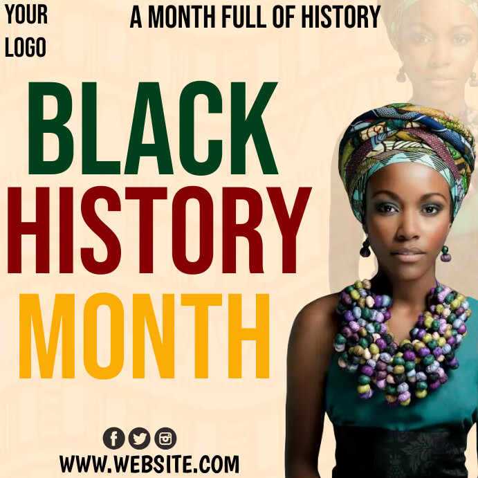 Black History Month design flyer Template | PosterMyWall