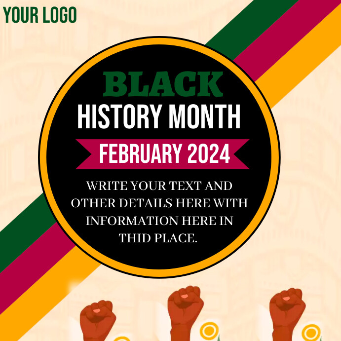 Black History Month design flyer Template | PosterMyWall