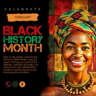 Black History Month Square (1:1) template