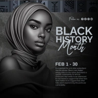 Black history month Instagram Post template