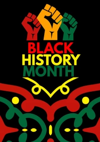black history month A3 template