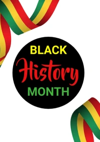 Black history month A3 template