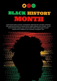 Black History Month A3 template