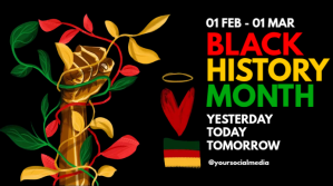 black history month Tampilan Digital (16:9) template