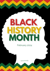 black history month A3 template