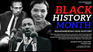 BLACK HISTORY MONTH Vídeo de portada de Facebook (16:9) template