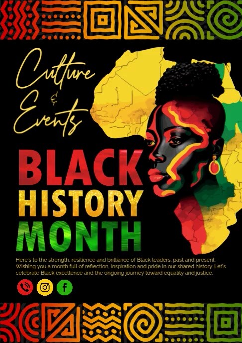 Black History Month A4 template