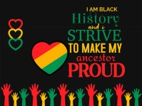 BLACK HISTORY MONTH Yard Sign template
