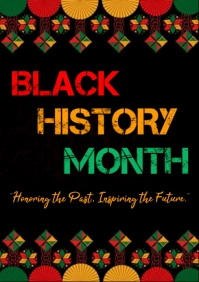 Black history month A4 template