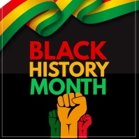 Black history month Quadrado (1:1) template