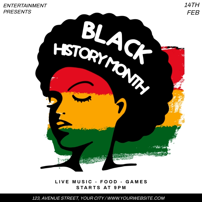 Black History Month Iphosti le-Instagram template