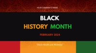 Black History Month งานแสดงผลงานแบบดิจิทัล (16:9) template