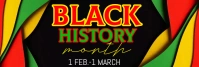 Black history month LinkedIn Banner template