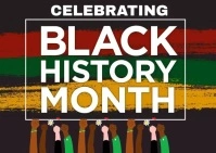 black history month Postcard template