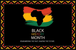 Black history month Etiket template
