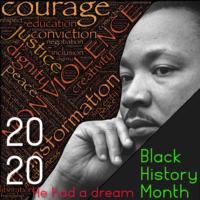 BLACK HISTORY MONTH Instagram Post template