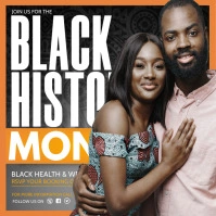 black history month Carré (1:1) template