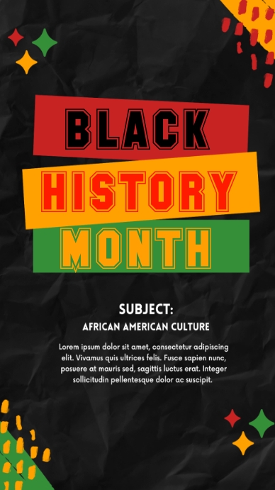 Black History Month Template | PosterMyWall