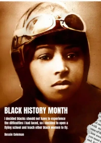 black history month A2 template